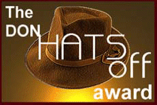 Don's Hats Off Award